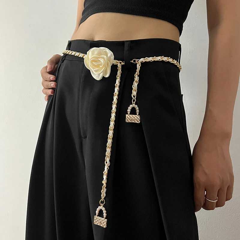 Fashion Fashion Flower Gold Chain Belt Female Waist Adjustable Punk Silver Metal Belts For Women High Quality Luxury Dress Pant Chains28 D250924