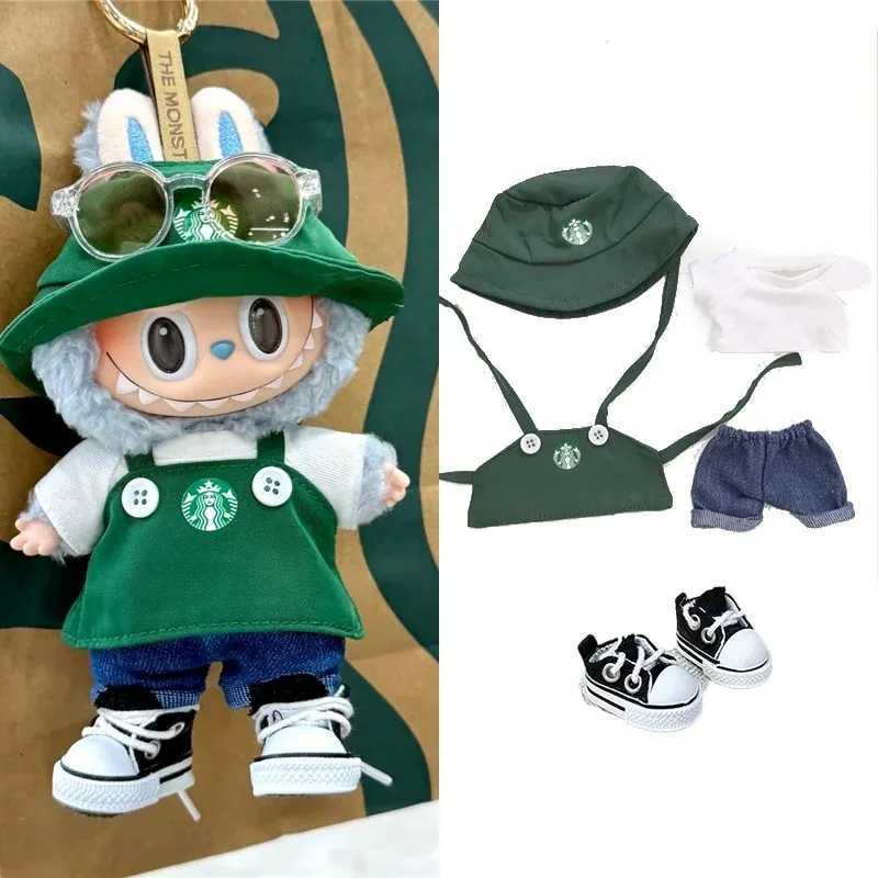 15 17cm For Labubu Bjd Fashion Coffee Cosplay Clothing Set Fast Food Fries Colo M Workwear Shoes Working Clothers Accessories C250924