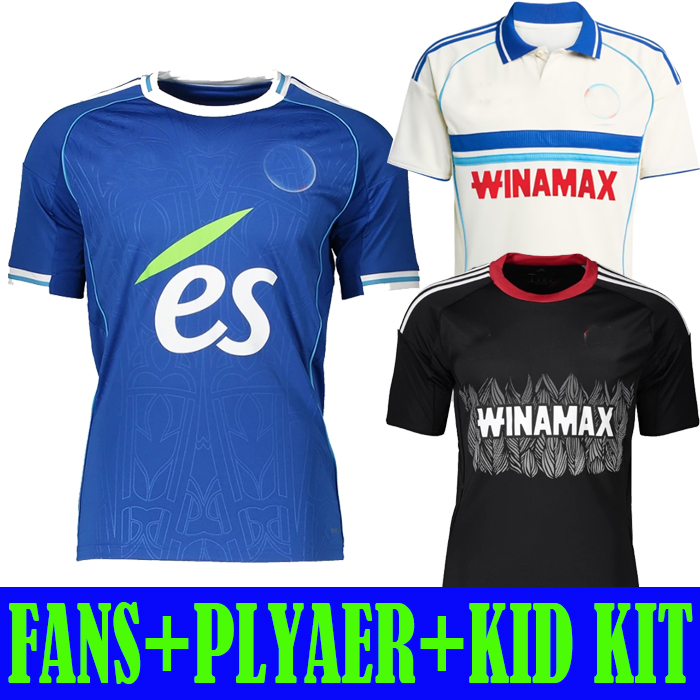 25 26 RC Strasbourg Alsace soccer jerseys 2025 2026 BELLEGARDE Gameiro AJORQUE maillot de foot 3rd MOTHIBA EMEGHA SAHI DION Diallo DJIKU de futball shirt size 16- 4XL