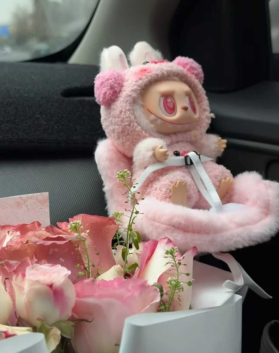 Cute Pink Pig Set Ropa Labubu Outfit Doll Clothes Labubu Clothes Outfit Hoodies Color Match Hoodies Dolls Accessories C250924