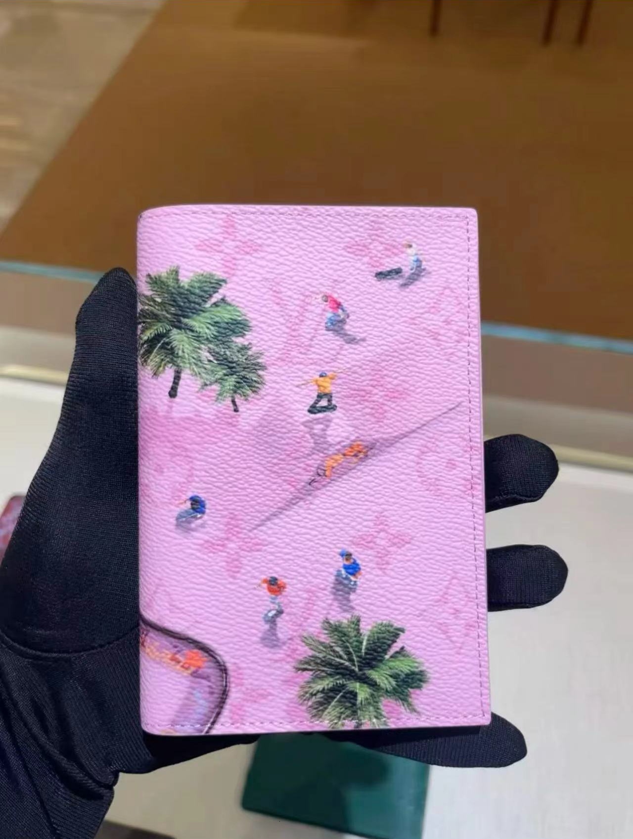 Holder Mascua Letter Surfin Leaher Case Card Spors Fooball Passpor Swimming Letter Skiing Couple's Street Skateboarding. Basketball Pocket Organizer Wallet 339