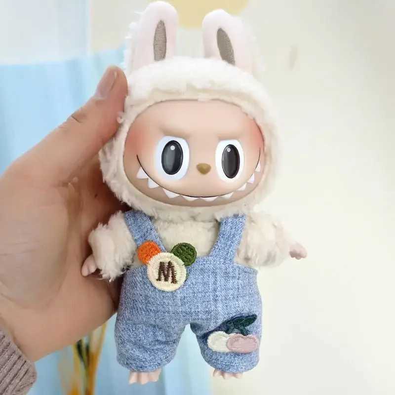 17cm V1 V2 Labubu Clothes Outfit Plush Doll Clothes Macaron Cute Clothing DIY Kid Gift Labubu Doll Accessories C250924