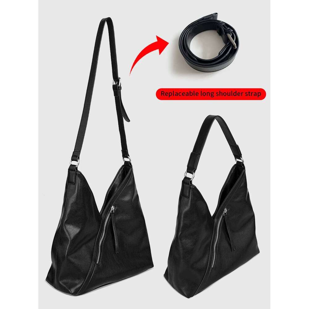 Designer Bag Luxury Bag Classic Women's Large Black Shoulder Fashionable High Quality Crossbody Casual Soft Leather Handbag Lazy Retro Tote Bag