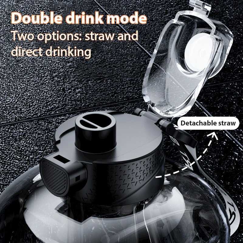 17L5L Outdoor Sport Water Bottle Pc Material Precise Scale Portable Water Cup Large Capacity Water Bottle Gym Fitness Bottle J250923