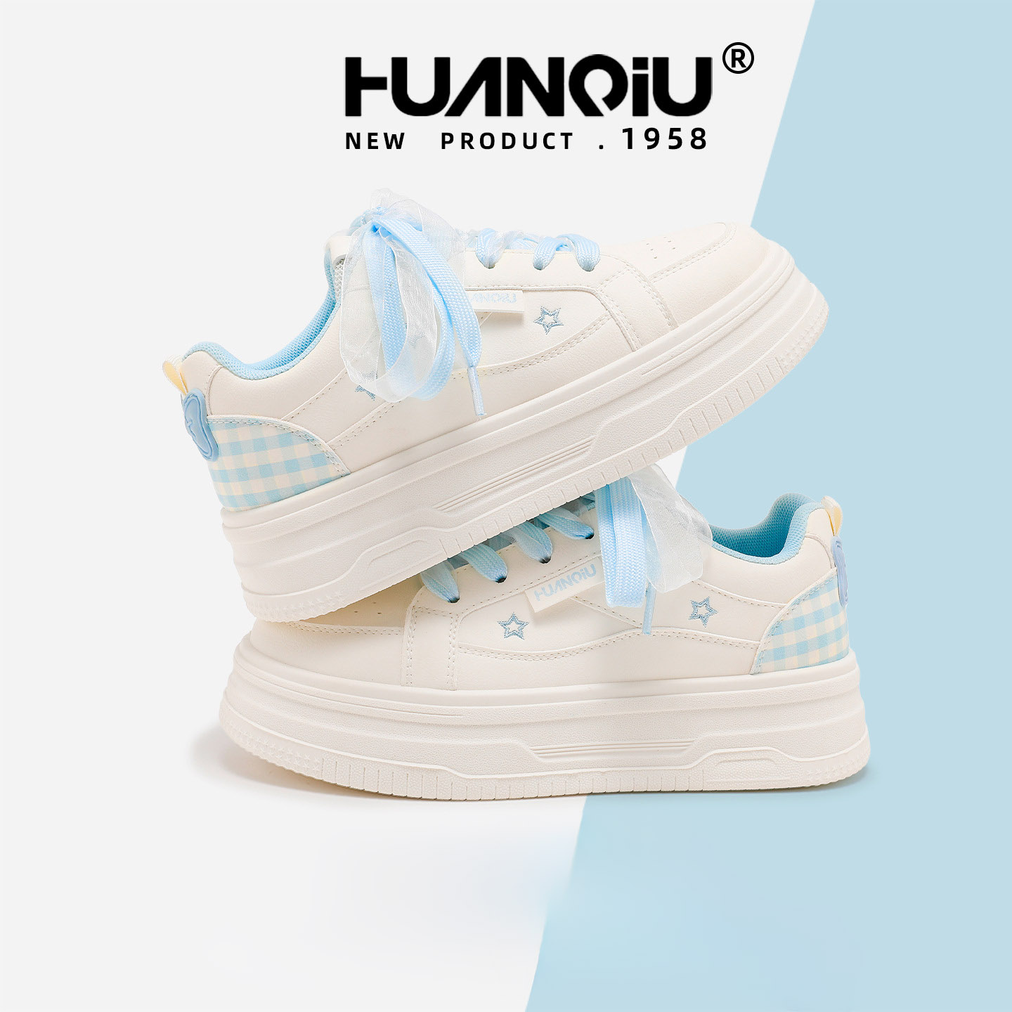 HUAN QIU Free shipping Designer Casual Shoes Women Flat Sole Fashion Casual Breathable Sneakers fashion luxurious