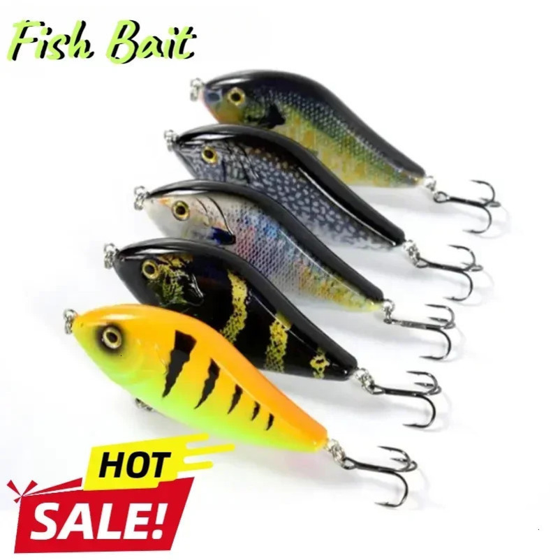 Slider Swim Action Hard 70/100MM 14.5G/45G Body Jerk Bait Slow Sinking Jerkbait Fishing Lure Pike Musky Fishing Stream 250328