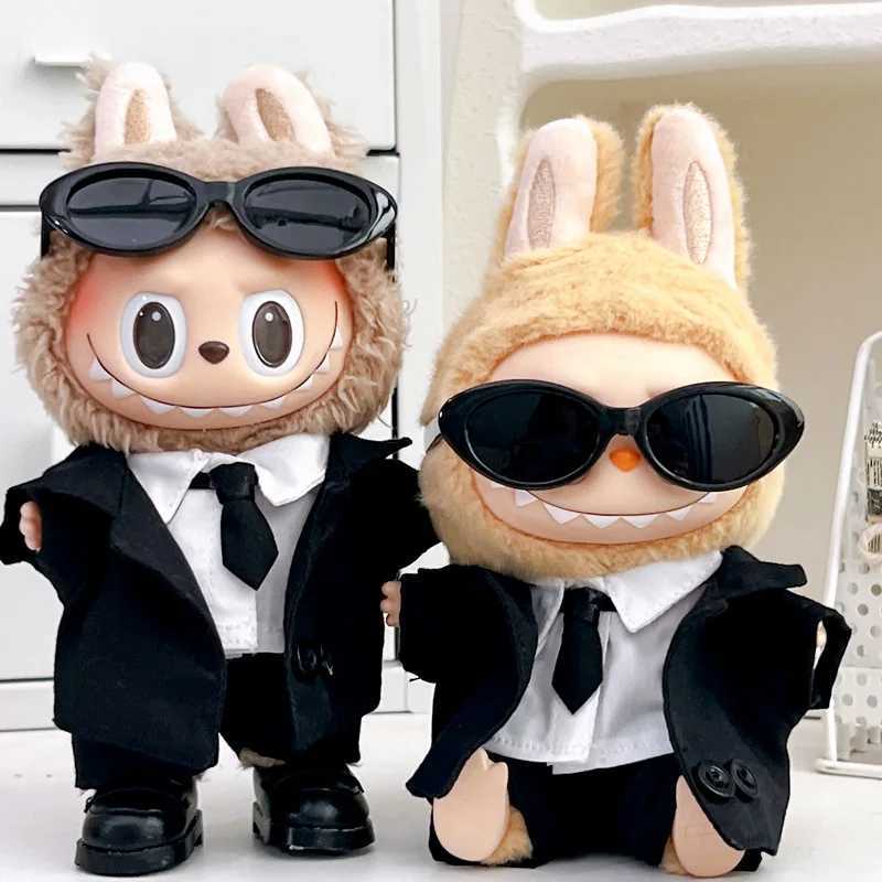 Mini DollS Clothes Outfit Accessories For 1517cm Ropa Labubu and 10cm cotton doll Vest pants shirt suit 4piece set Clothing C250924