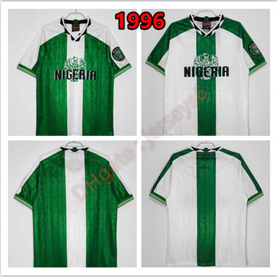 The retro jerseys Nigeria 1996 season jersey is made of jacquard fabric, which is comfortable and breathable