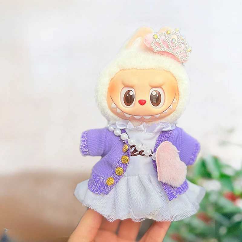Mini Doll Outfit Accessories Set Cotton Sweater Skirt Clothing for 1517cm Ropa Labubu Dolls 10cm Cotton Dolls C250924