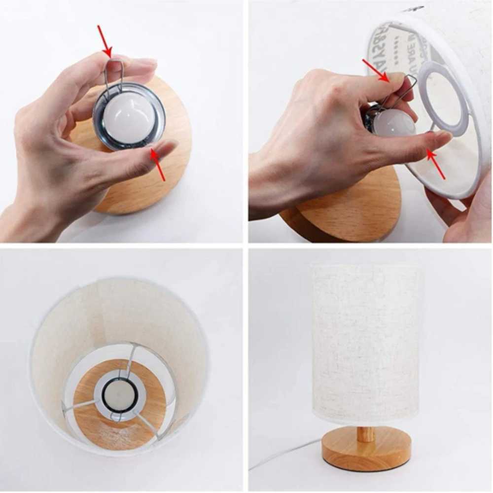 LED Solid Wood Base USB Plug Simple Nordic Bedroom Desktop Eye Protection Bedside Table Lamp C251115