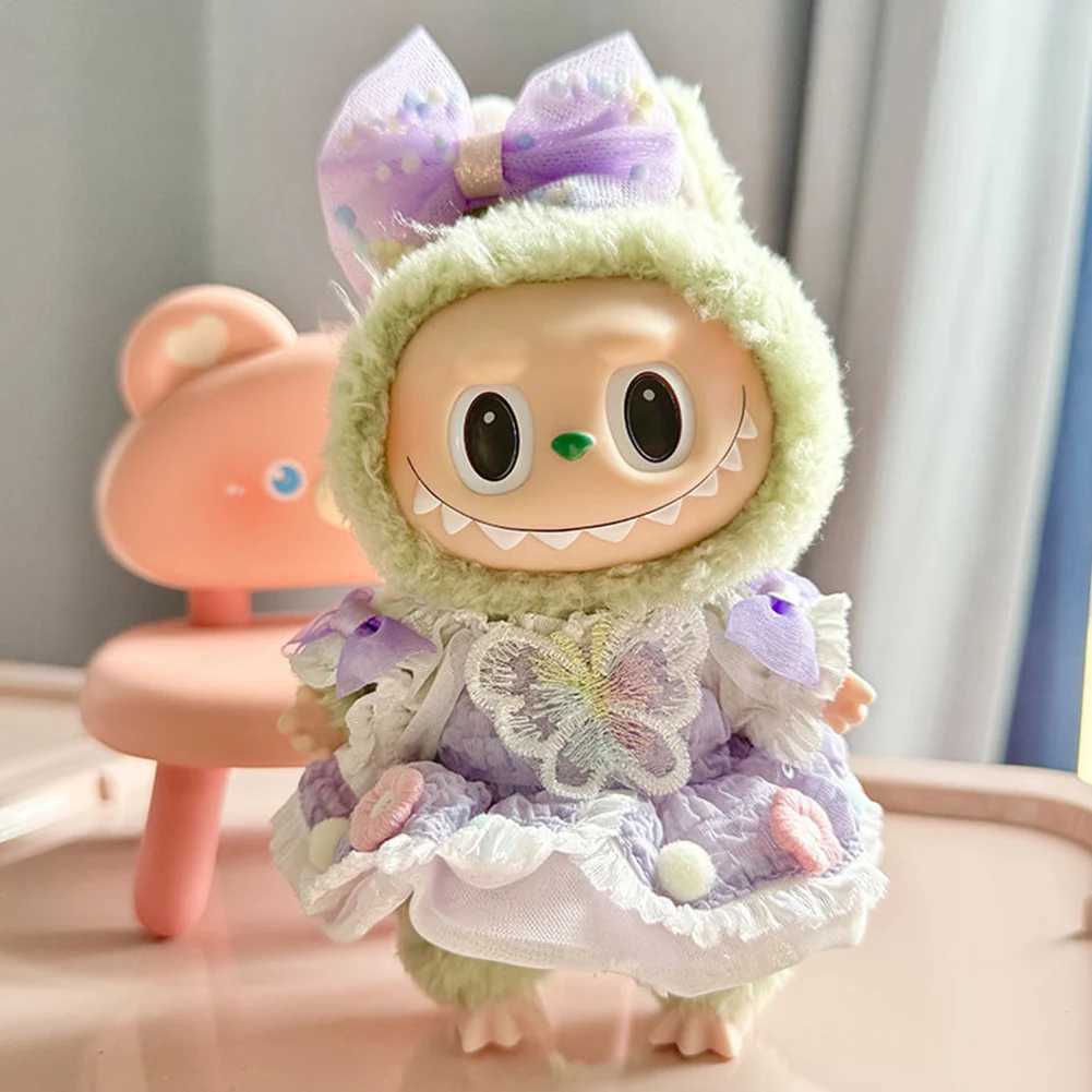 Cute Mini Doll Clothes for Labubu 17cm Dolls Accessories Doll Clothes Doll Dress Up Kawaii GiftNot Including Dolls Only Clothe C250924