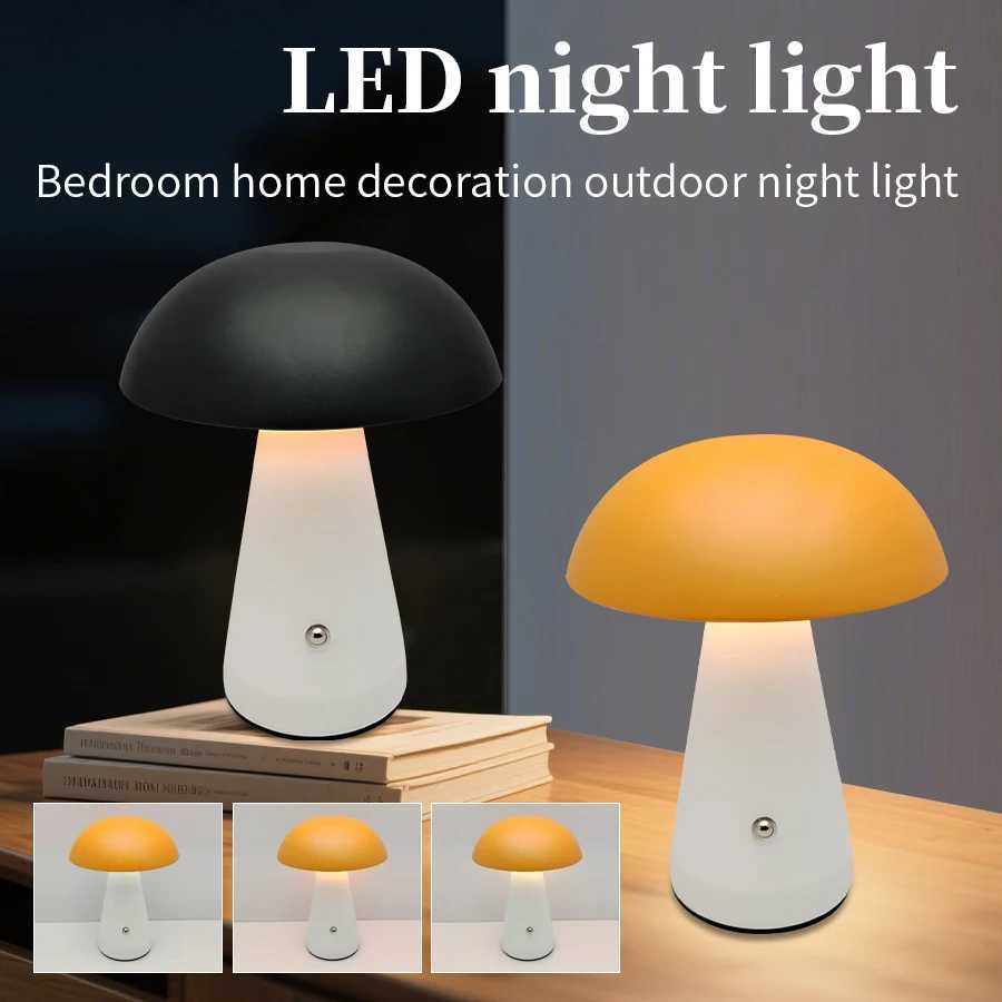 Classic Mushroom LED Desk Lamp Touch Dimming Bedlight Rechargeable Reading Light Bar Restaurant Bedroom Decorative Lighting C251115