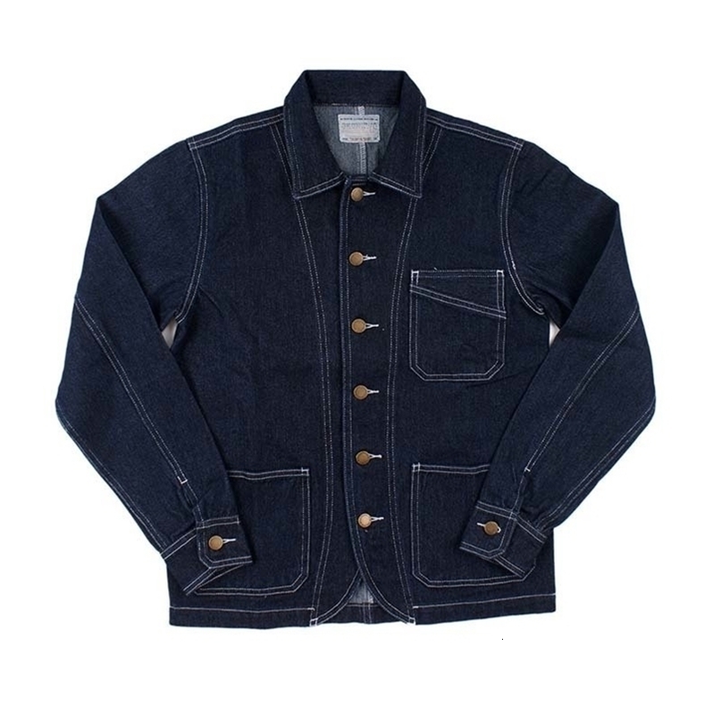 Mcikkny Men's Cargo Casual Denim Jackets Coats Loose Fit Straight Jeans Truckers Jackets For Men Plus Size S2XL T200502