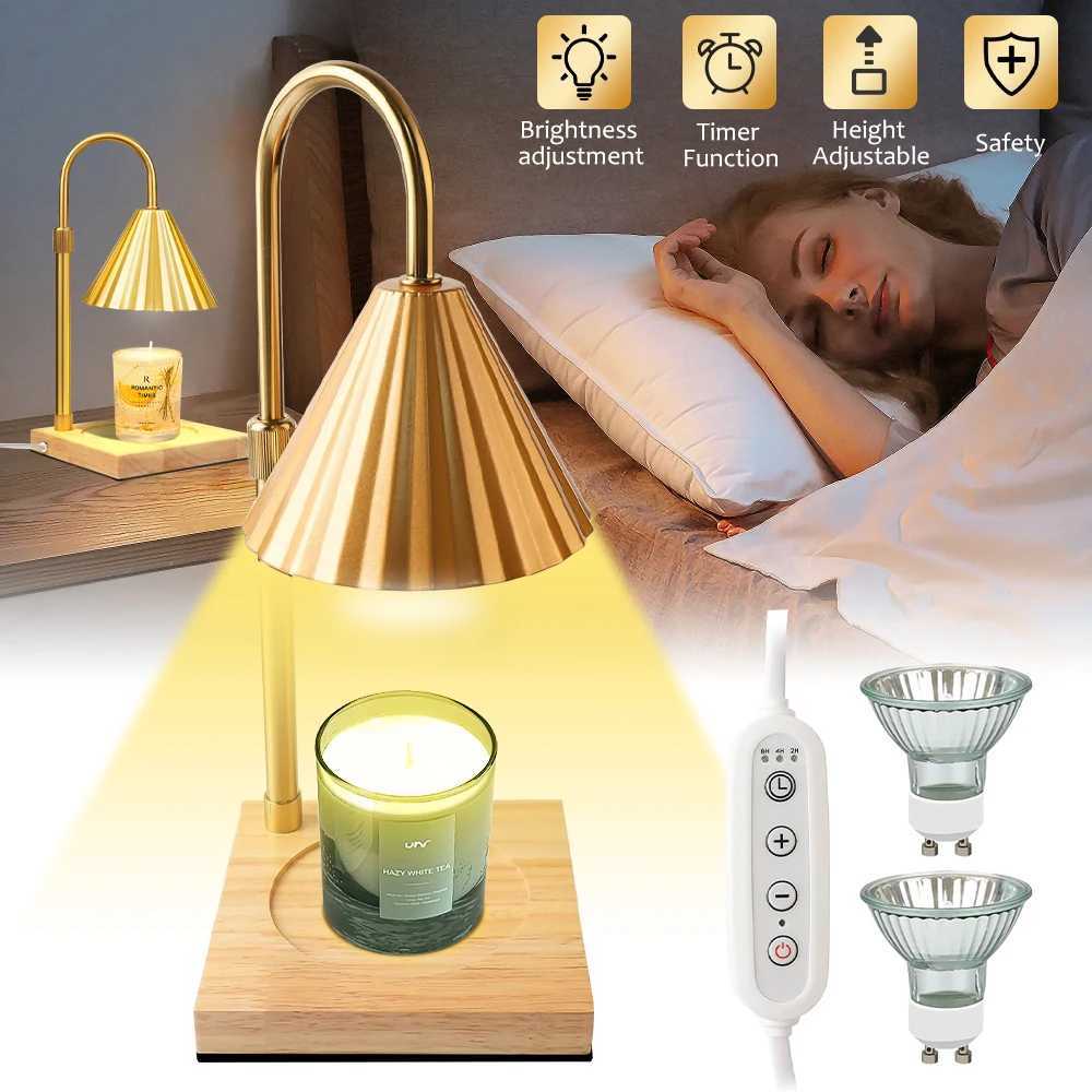 Modern Candle Warmer Table Lamps Metal Wax Burner Dimmable Aromatherapy Table Lamp Desk Lamp for Bedroom Living Room Atmosphere C251115