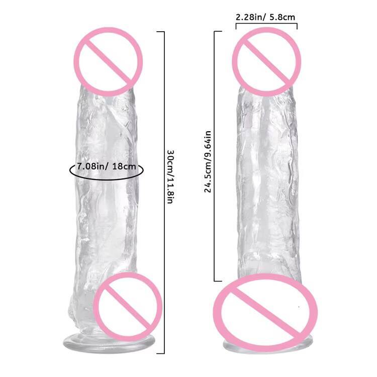 Artificial Realistic Silicone Penis Big Soft Plastic 12 Inches Dildo for Women Adult Sex Toys