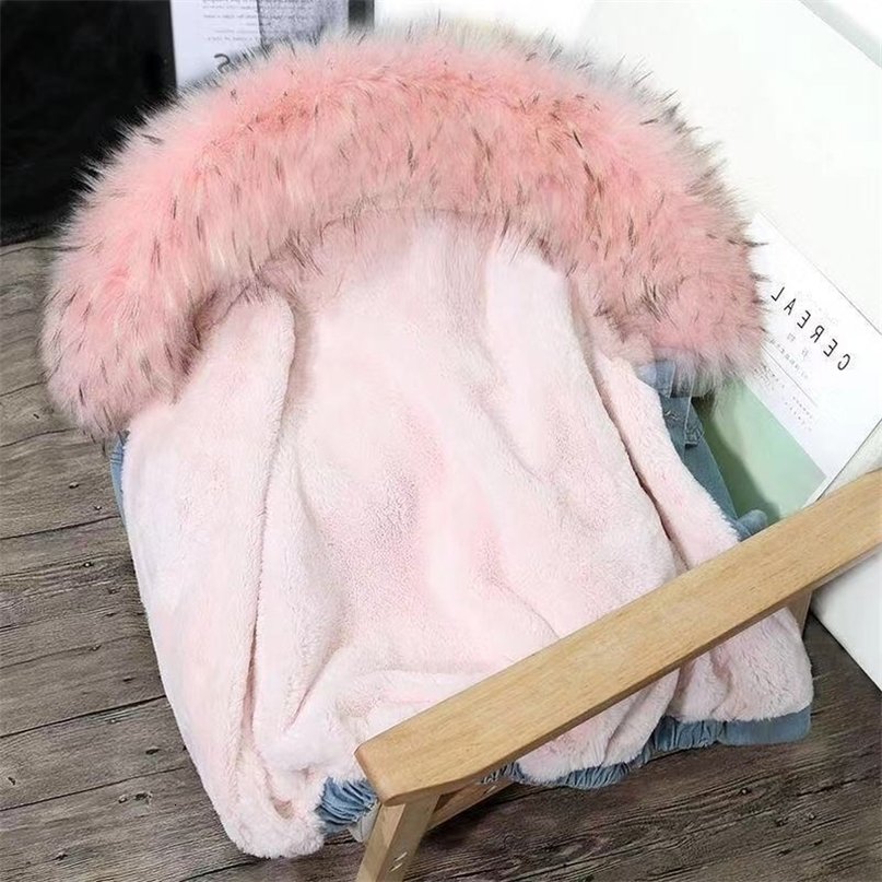 Bella Wonder new Winter Denim hooded Coat streetwear Lady casual Jackets Parka female single breasted outwear 201019