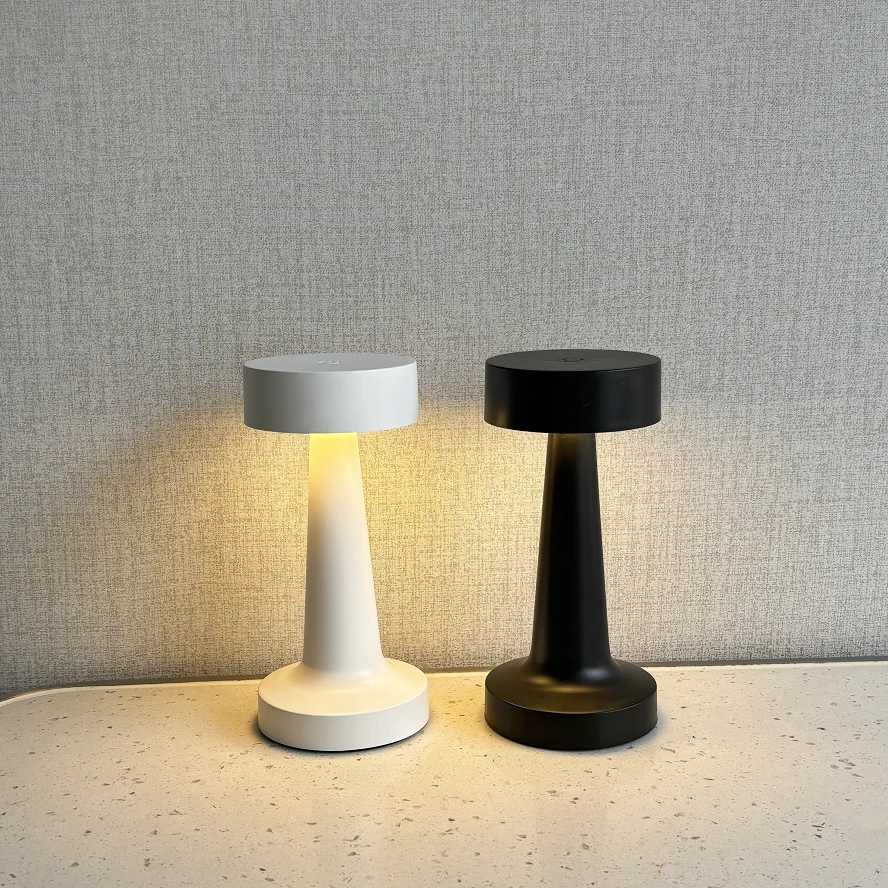USB Rechargeable Touch Desk Lamp Wireless Bedside Decorative LED Table Lamp Restaurant Coffee Bar Home Mood Lighting Night Light C251115