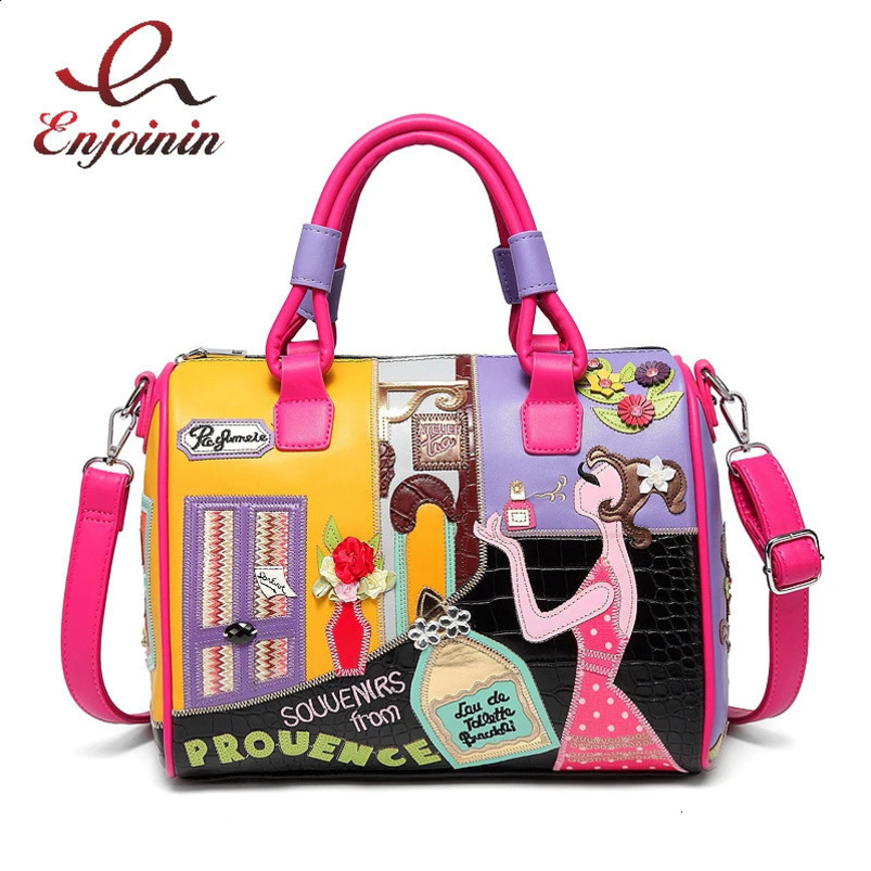 Candy Color Cartoons Fashion Womens Wallet and Handbag Cross Shoulder Bag ner Boston 240724