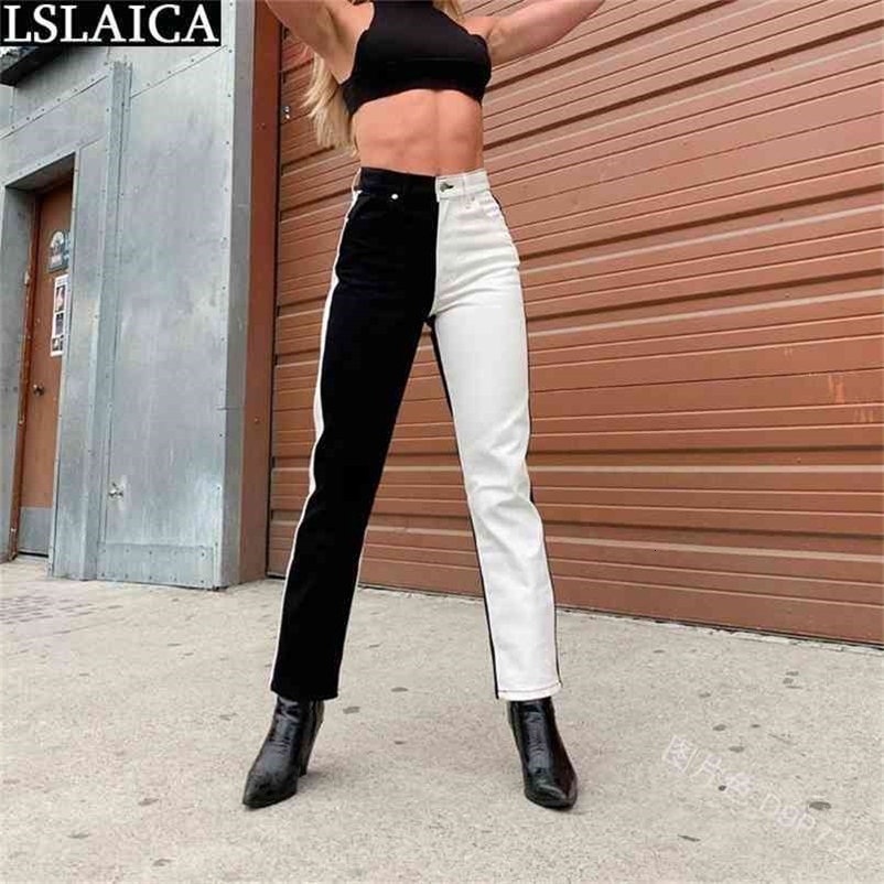 Streetwear Pants Novelty Fashion Pockets Color Matching Slim for Women Placket with Zipper Button Casual Woman 210515