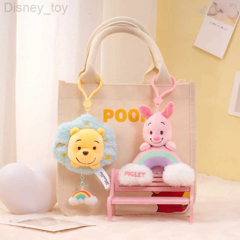 Disney Winnie the Pooh Plush Toy Backpack Pendant Childrens Toy Soft and Comfortable Doll keyring Birthday Present H250924