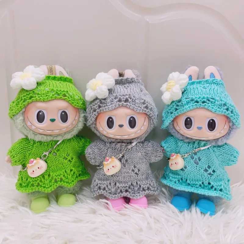 ForCloth Labubu 40 Heart Code Series Doll Clothes Handmade Hook Weaving Cute Dress Mini Decorative Bag Shoes C250924