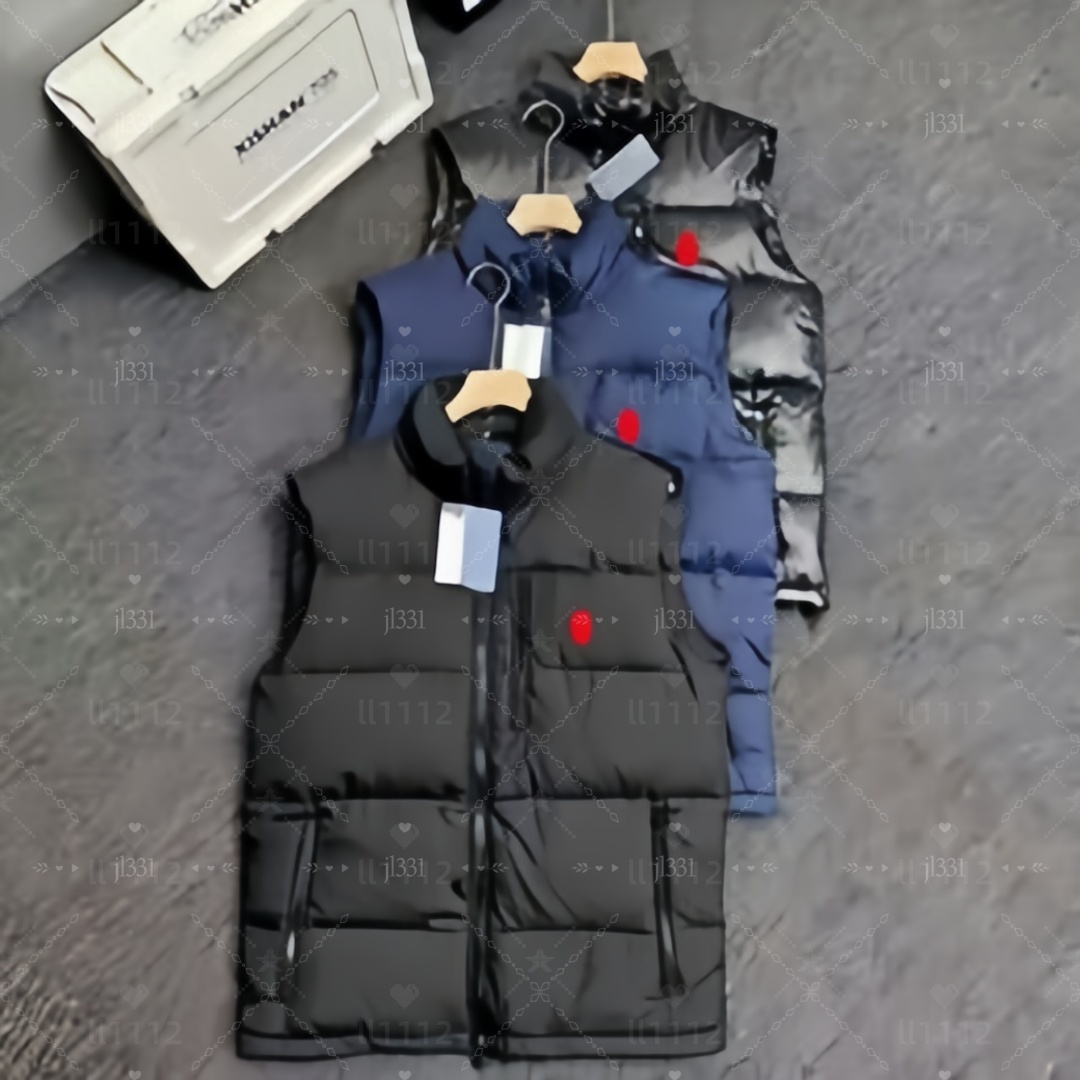 Mens Gillet Mens Vest Puffer Vest Mens Body Warmer Designer Polo Vest Zipper White Duck Down Horse Embroidery Polo Bodywarmer Doudoune Sans Manche Womens Winter Coat