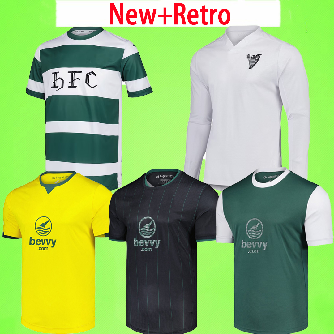 New + Retro Hibernians FC 2025 2026 special Soccer Jerseys home away 3rd 25 26 HibernianH FC 150th Anniversary Kit Football Shirt Uniforms Men Kit 150 years long sleeve