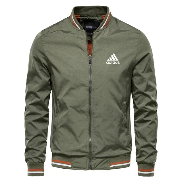 2025 spring and autumn new trend men's stand collar jacket outdoor leisure sports zipper golf men baseball clothing fashion