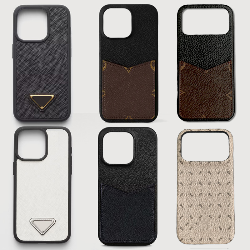 Phone Case Designer iPhone Case Luxury Wallet Card Holder for Apple iPhone 17 16 Pro Max 15 Plus 14 13 12 Mini 11 ProMax X XR XS 13Pro Card package DHgate