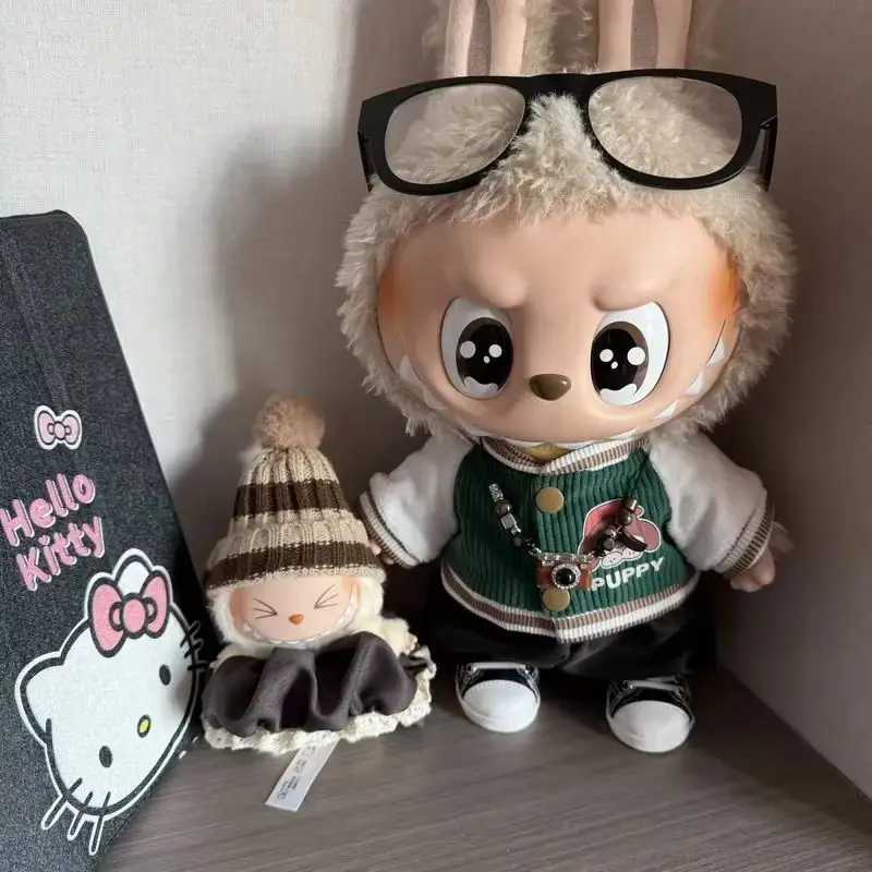 38cm Labu Velvet Doll Clothes Labubu Doll Set Campus Senior Style Doll Clothes Only Doll Clothes Without Children Toy C250924