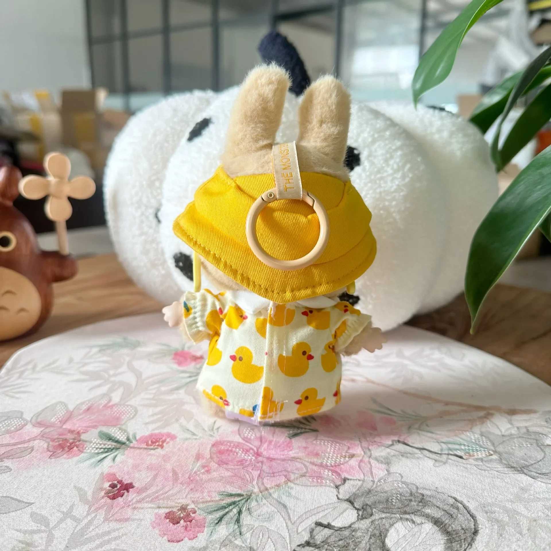 Clothes only The second generation of LABUBU sitting party series dolls baby clothes Labubu dolls for the yellow duck suit C250924