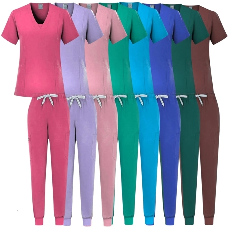 Wholesale Operating Room Uniform Scrubs Hospital Working Scrub Set Supplies Dental Nurse Suit Jogger Workwear 240704