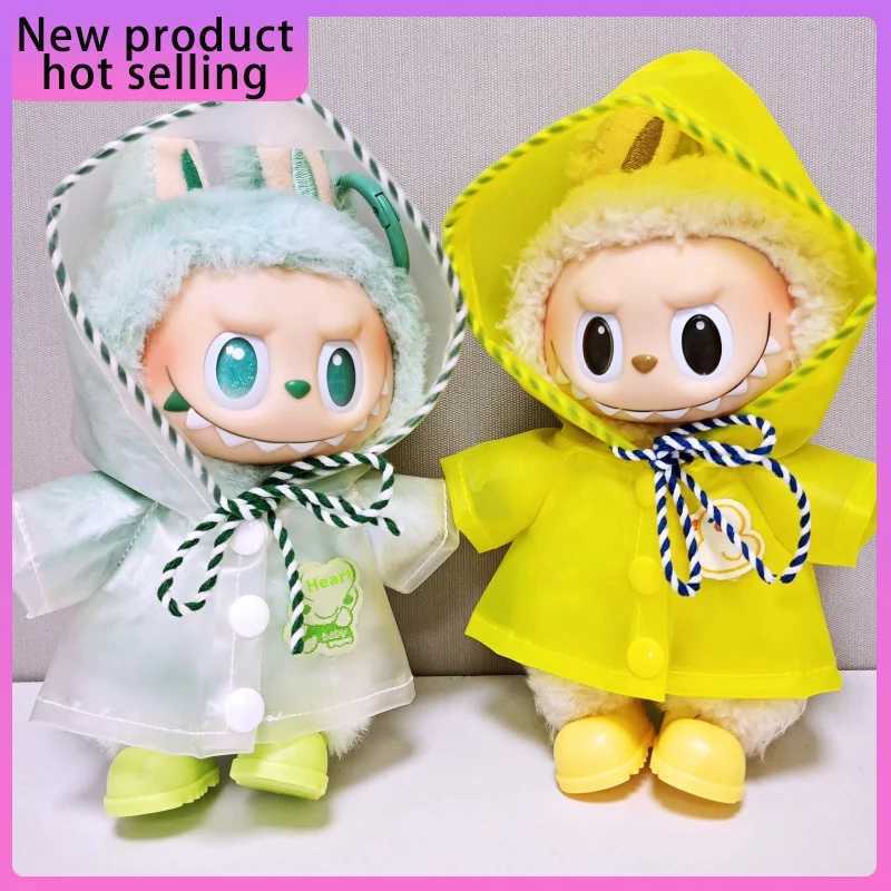 Labubu Generation 1 2 3 15cm 17cm Clothes Colorful Raincoat Dolls Accessories Anime Character Dress Up Toy Dolls Clothes C250924