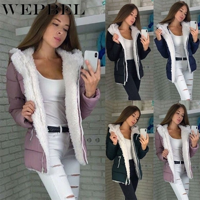 Women Parka Coat Jacket Winter Autumn Warm Hooded Full Sleeve Fashion Casual New Ladies Parkas Coats T200116