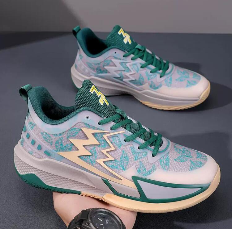 Practical training basketball shoes for both low cut and durable sneakers comfortable and breathable mesh fashionable sports and leisure shoes Z 9.8-7