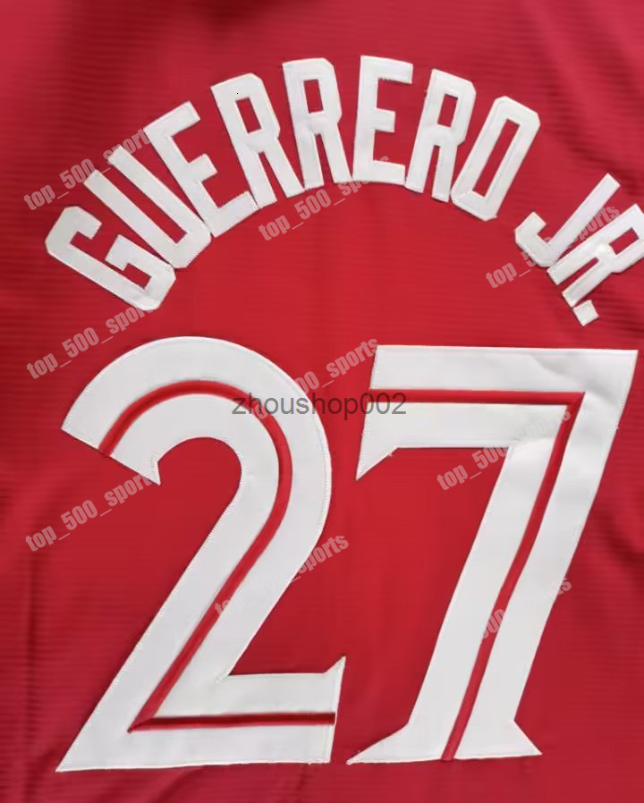 Custom 27 Vladimir Guerrero Jr Jersey 11 Bo Bichette Alejandro Kirk Alek Manoah George Springer Daniel Vogelbach Daulton Varsho Jerseys