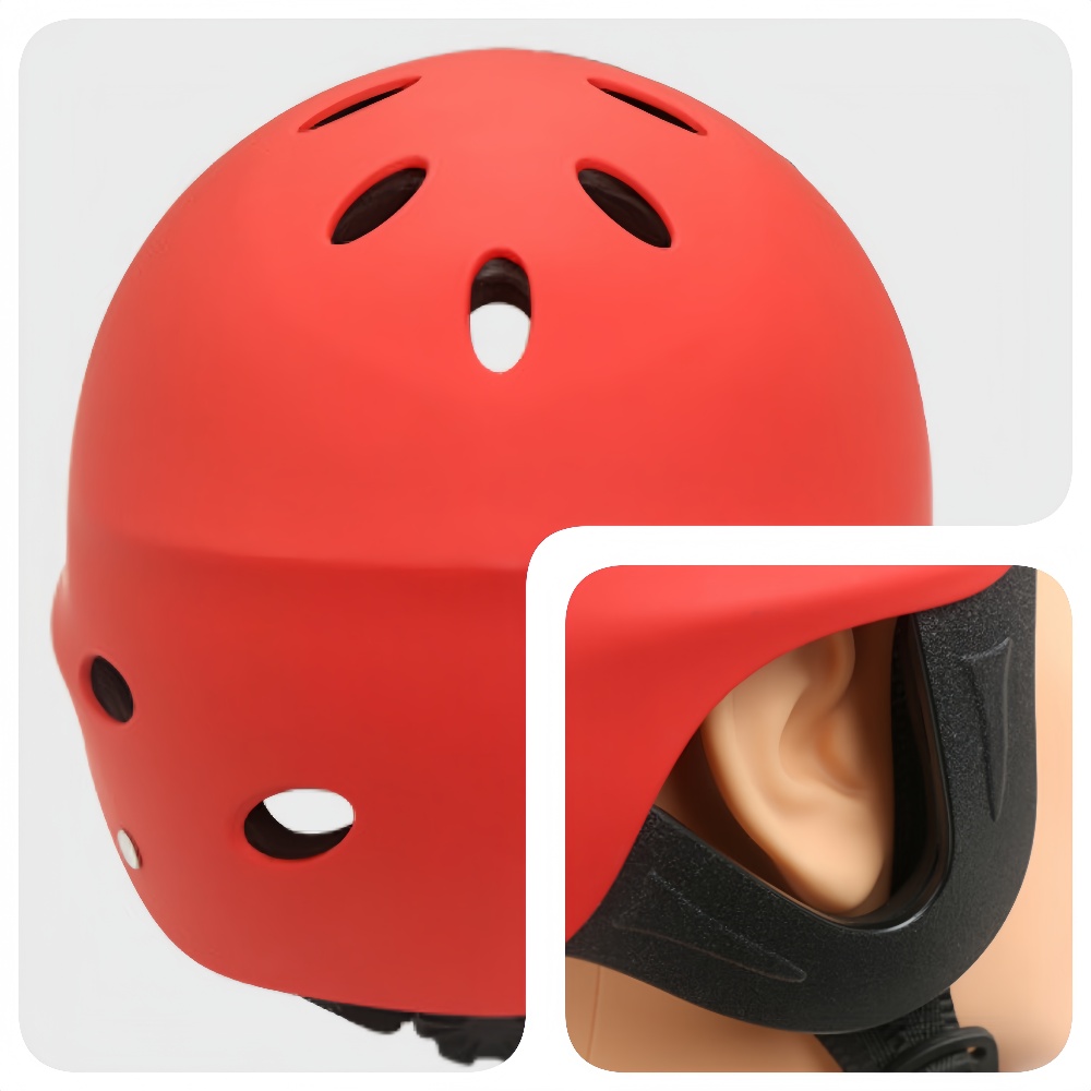 Professional Water Rescue Helmet, ABS Shell Adjustable Safety Helmet for Aquatic Sports, Rafting, Ship & Ocean Operations