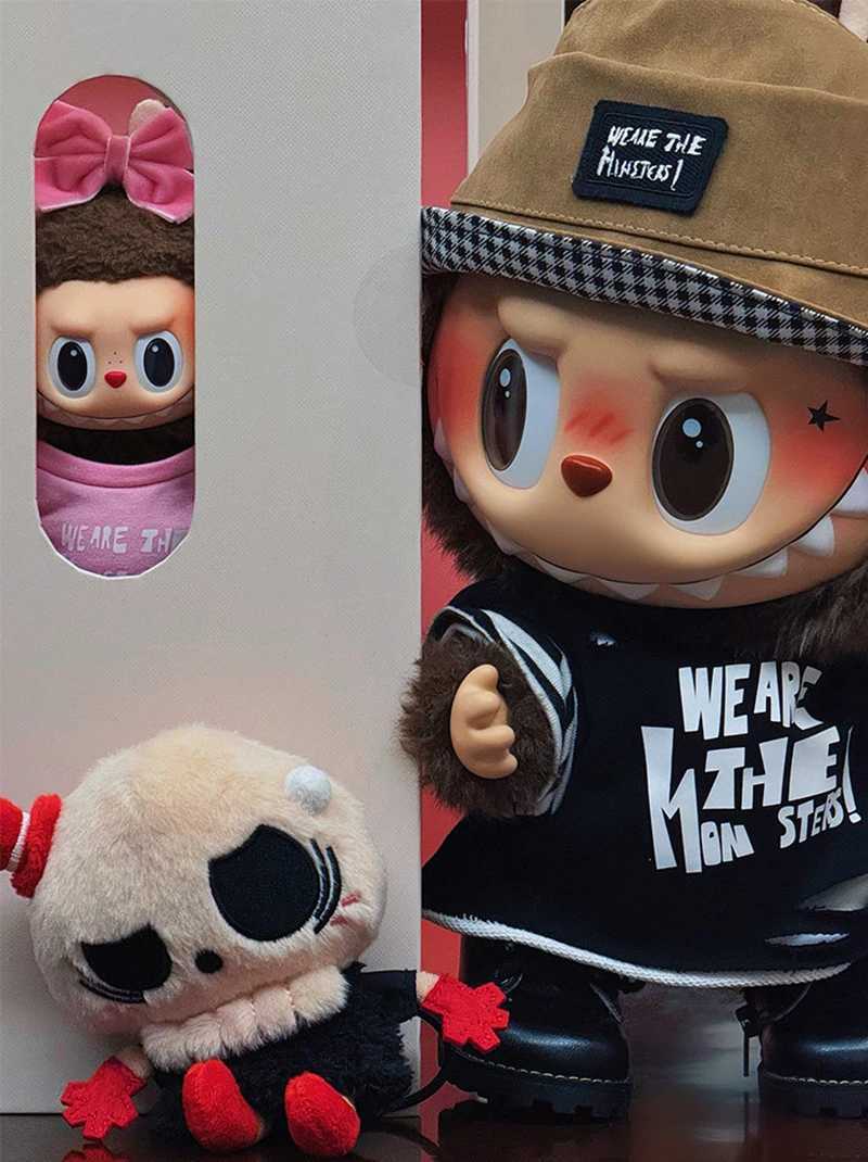 Labubu Vinyl Baby Clothes 17cm Pendant Sitting Series Party Series ValentineS Day Same Style Big Baby Set C250924