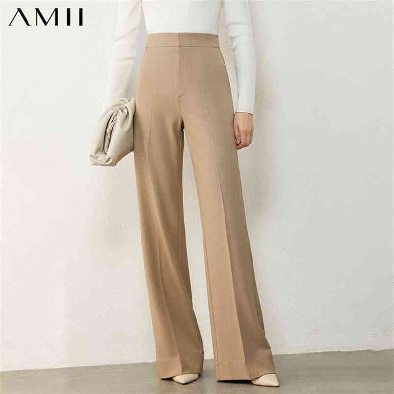 Minimalism Autumn Winter Fashion Women's Pants Causal High Waist Loose Suit OLstyle Female Trousers 12030408 210527
