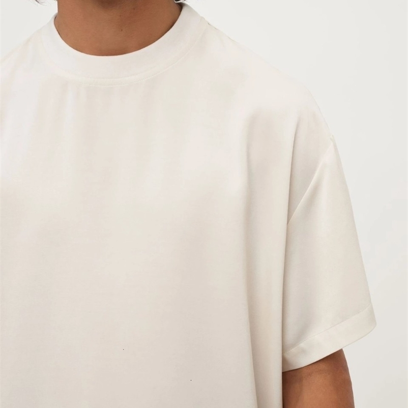 Men's T-Shirts Summer Men's Loose Solid Simple T-Shirt 230403