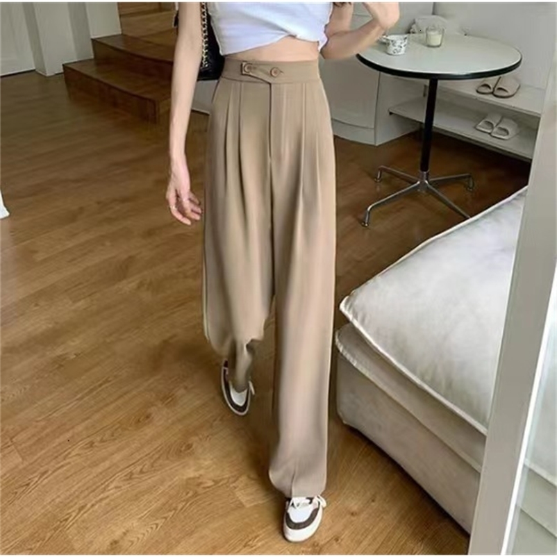 Women's Pants Capris Wide Leg Pants Women Casual Simple Basic Trousers Pantalones De Mujer Korean Ins Trendy Streetwear Harajuku Long Pants 23032