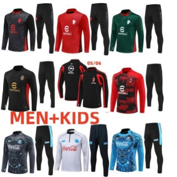 2025 2026 AC mIlans training suit IBRAHIMOVIC Soccer Milanos survetement 24/25/26 maillot men and kidsde foot mIlans football Tracksuit