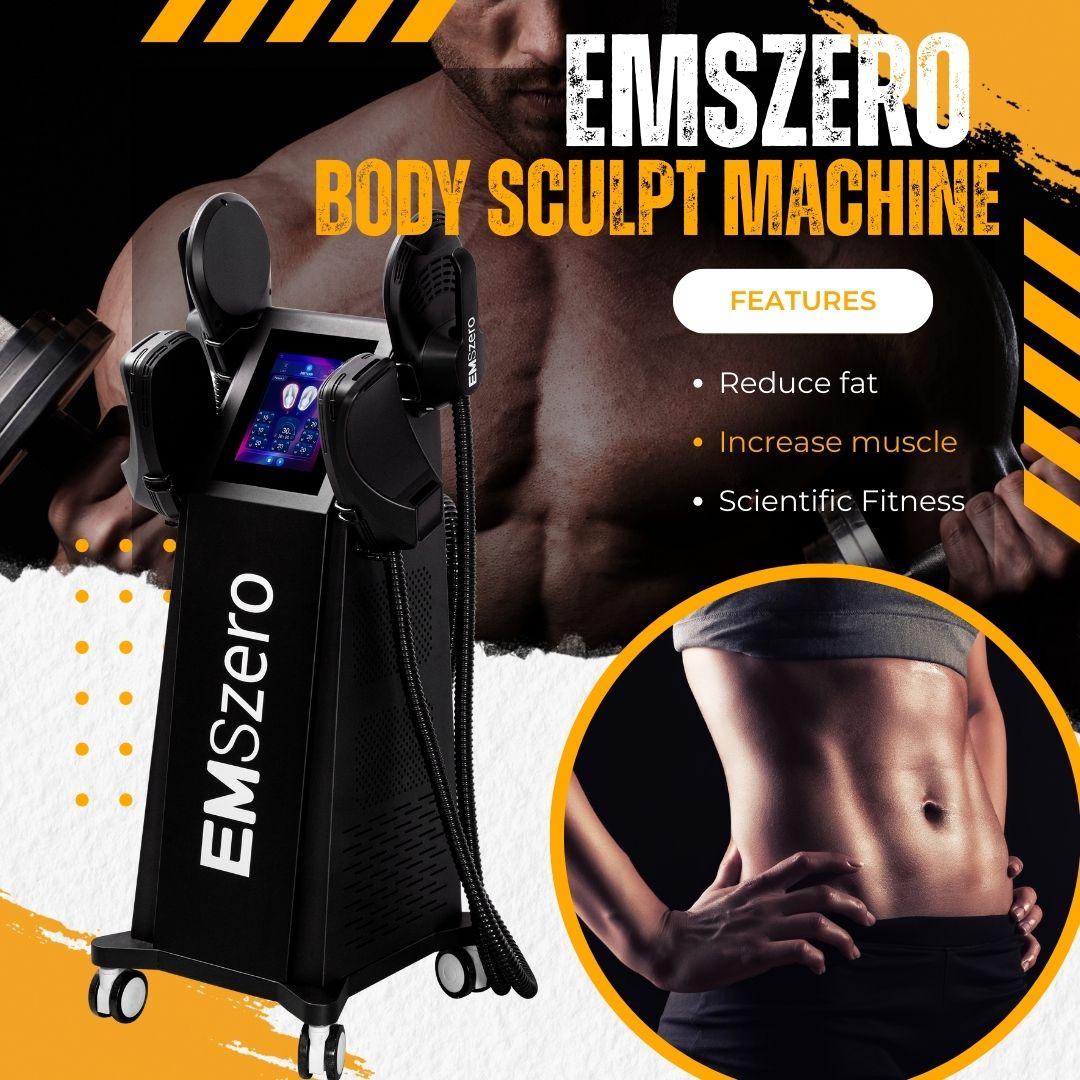 EMS Body Sculpting Machine Fat Reduction EMSZERO Non Invasive Body Contouring 6500W HI-emt 15Tesla Muscle Toning Professional Beauty Salon Slimming Eq