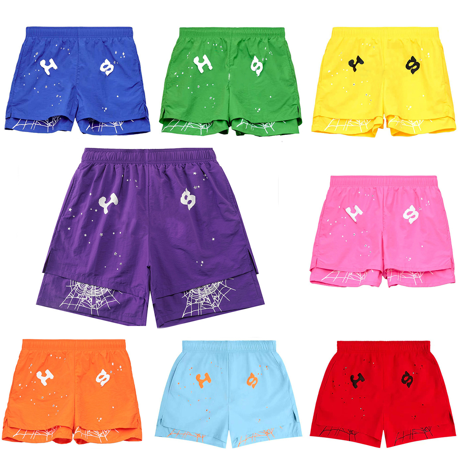 Men Short Designer Short Spider Short Classic Printed Shorts Trendy Brand Shorts Summer High-Quality Sports Shorts