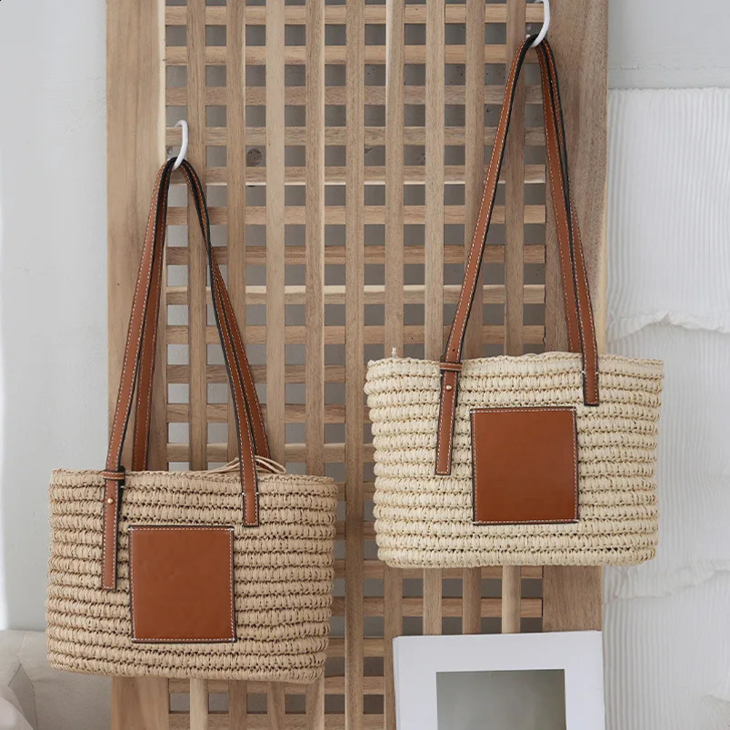 Holiday handbag womens beach bag trend large capacity shoulder y ner summer 241014