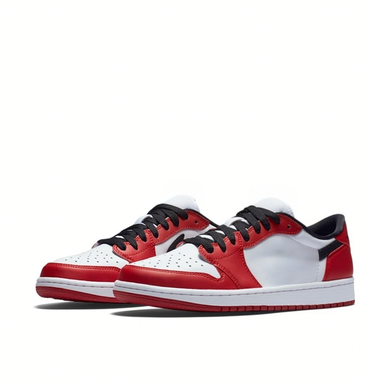 High Quality Basketball Shoes 1s Low OG Red Black White to Releases Original Box Free Shipping!