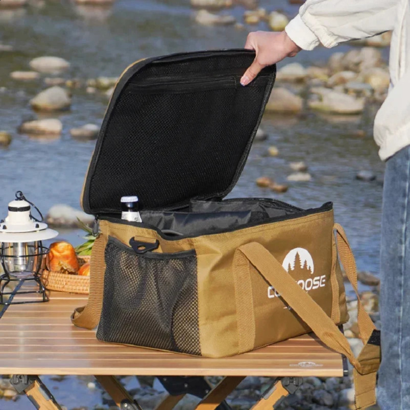 Camping equipment storage bag Outdoor picnic kit Sunshine Large capacity portable box Storage 240724