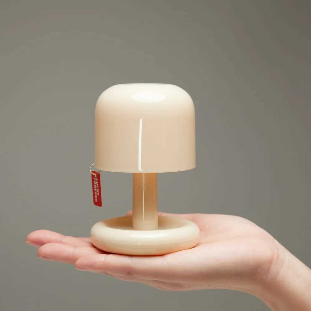 Mini Desktop Sunset Night Lamp Creative USB Rechargeable Mushroom Style Led Night Light for Coffee Bar Home Decor Bedroom C251115