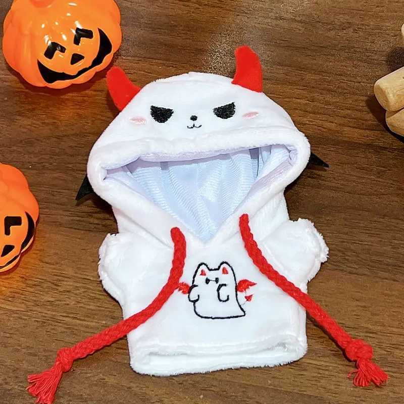 Labubu Doll Clothing 17cm Universal Halloween Bat Little Devil Hoodie Accessories For Labubu III Idol Dolls Sitting Party C250924