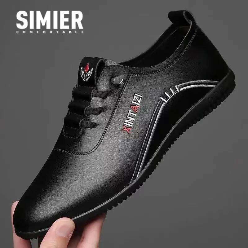 Leather for Fashion Soft Sole Loafers Comfortable Lightweight Walking Shoes Men Flats Moccasins Zapatillas Hombre